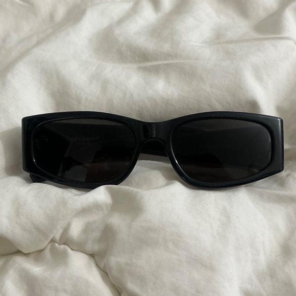 Saint Laurent Glossy Black Sunglasses - Picture 3 of 5
